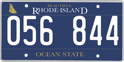 RI license plate 056844