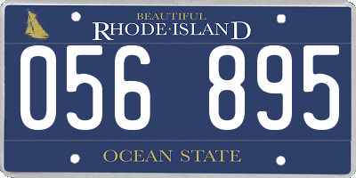 RI license plate 056895