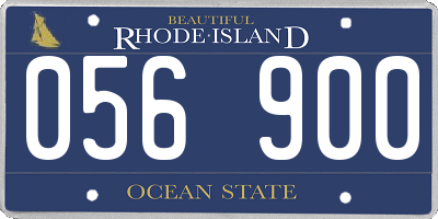 RI license plate 056900