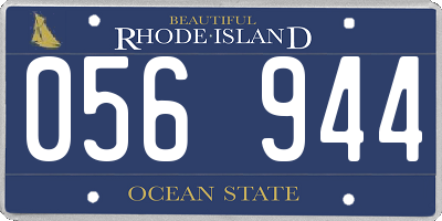 RI license plate 056944
