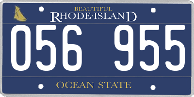RI license plate 056955