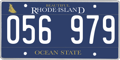 RI license plate 056979