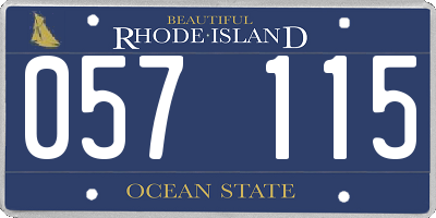 RI license plate 057115