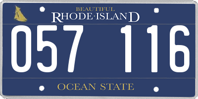 RI license plate 057116