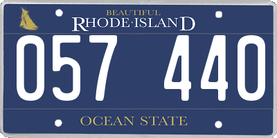 RI license plate 057440