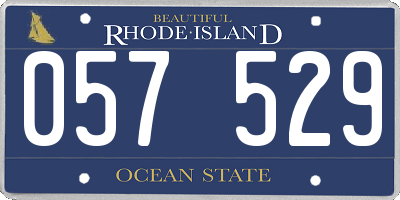 RI license plate 057529