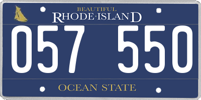 RI license plate 057550
