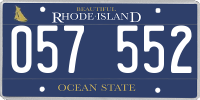 RI license plate 057552
