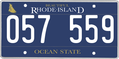 RI license plate 057559