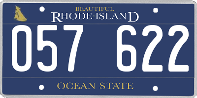 RI license plate 057622