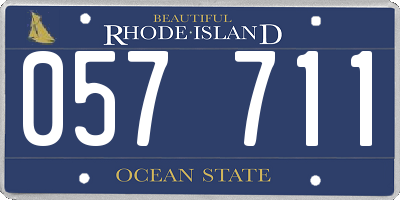 RI license plate 057711