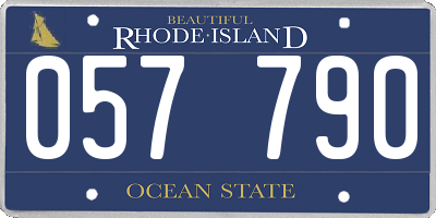 RI license plate 057790