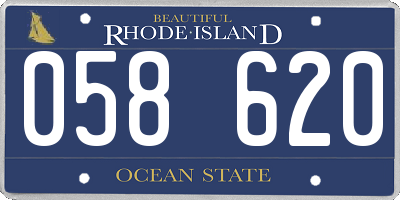 RI license plate 058620