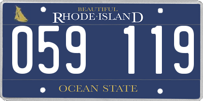 RI license plate 059119