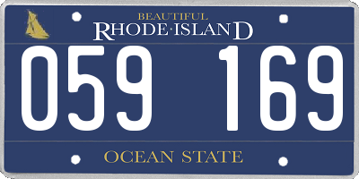 RI license plate 059169