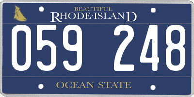 RI license plate 059248