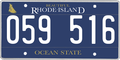 RI license plate 059516