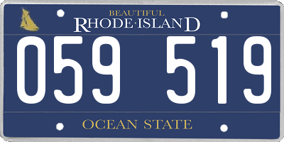 RI license plate 059519
