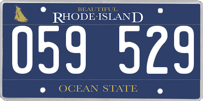 RI license plate 059529