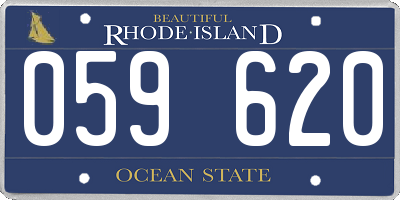 RI license plate 059620