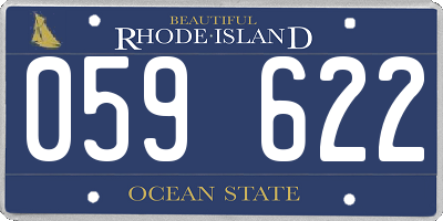 RI license plate 059622