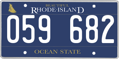 RI license plate 059682