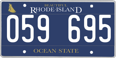RI license plate 059695