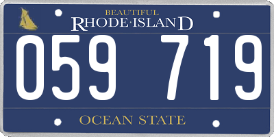 RI license plate 059719