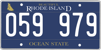 RI license plate 059979