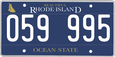 RI license plate 059995