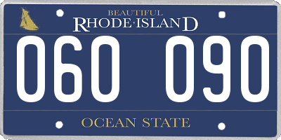 RI license plate 060090