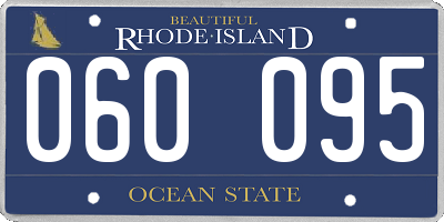 RI license plate 060095
