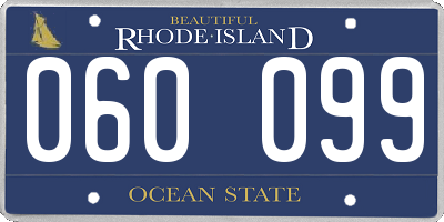 RI license plate 060099
