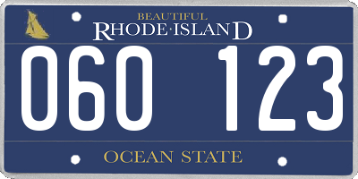 RI license plate 060123