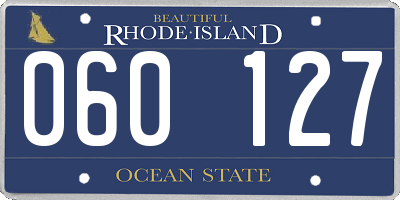 RI license plate 060127
