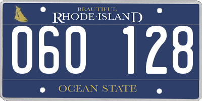 RI license plate 060128