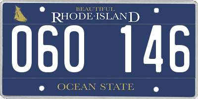 RI license plate 060146