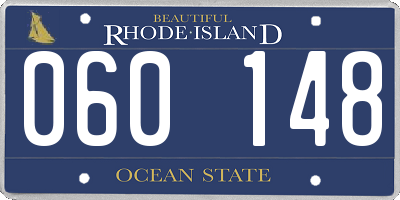RI license plate 060148
