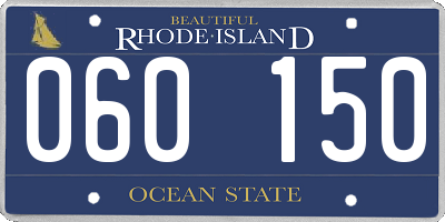 RI license plate 060150