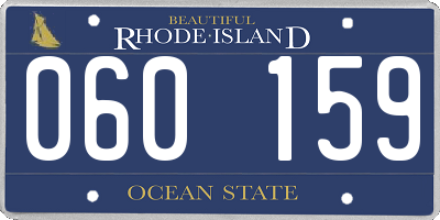 RI license plate 060159