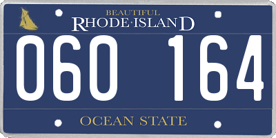 RI license plate 060164