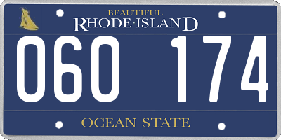 RI license plate 060174