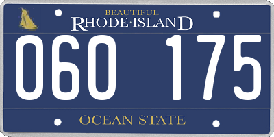 RI license plate 060175