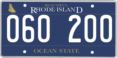 RI license plate 060200
