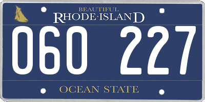 RI license plate 060227