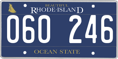 RI license plate 060246