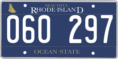 RI license plate 060297