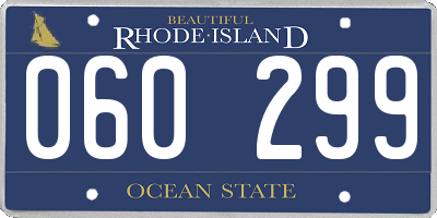 RI license plate 060299