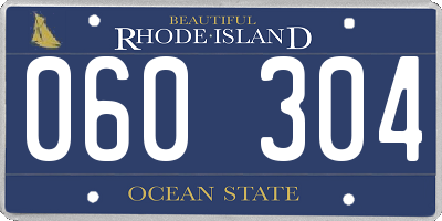 RI license plate 060304