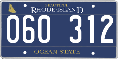 RI license plate 060312